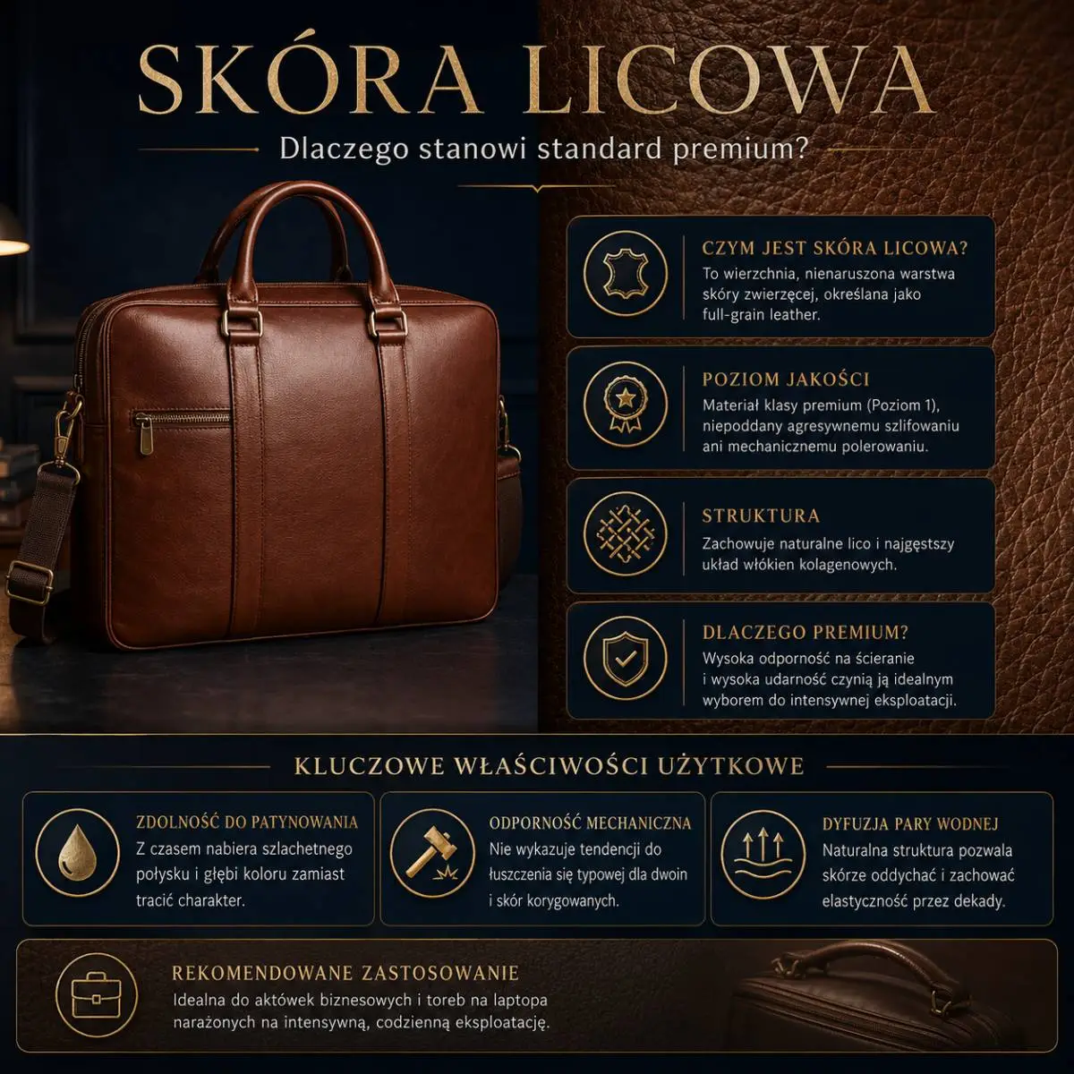 Skóra licowa oraz powody dla których stanowi standard premium