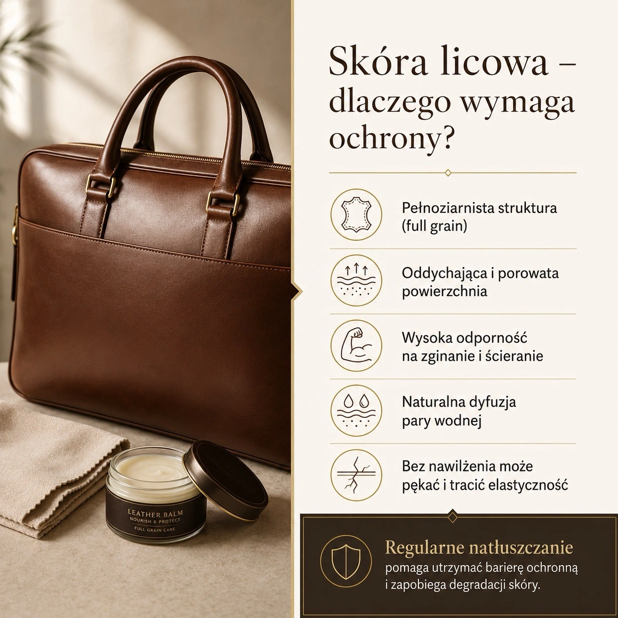 Dlaczego pielęgnować skórę licową - infografika