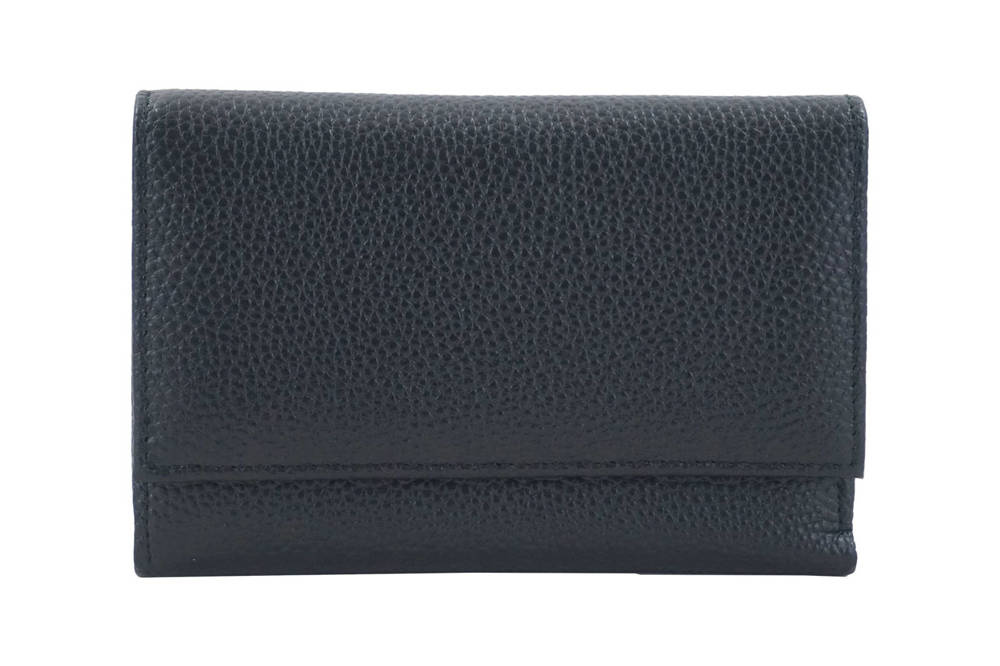 Portfel ze skóry naturalnej damski Barberini's D-1089-1 średni czarny - cecha produktu