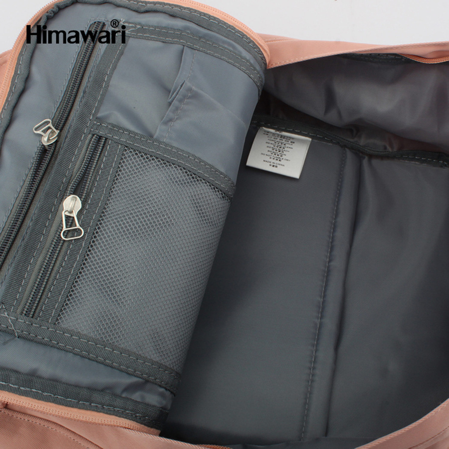 Wnętrze różowego plecaka Himawari 188L