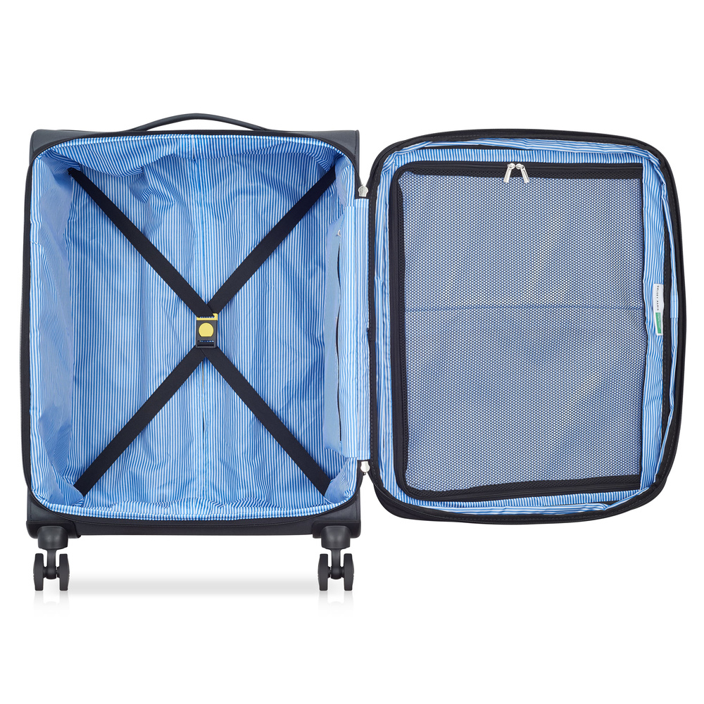 Walizka materiałowa unisex DELSEY PARIS Benetton UCB Softside średnia czarna - system kółek i rączka