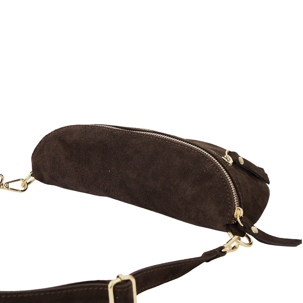 Nerka zamszowa damska Barberinis 1012-11 saszetka crossbody ciemnobrązowa - cecha produktu