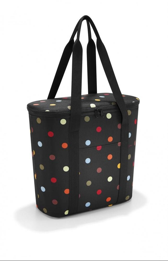 Torba z materiału unisex Reisenthel ROV7009 shopper A4 czarna w kropki - cecha produktu