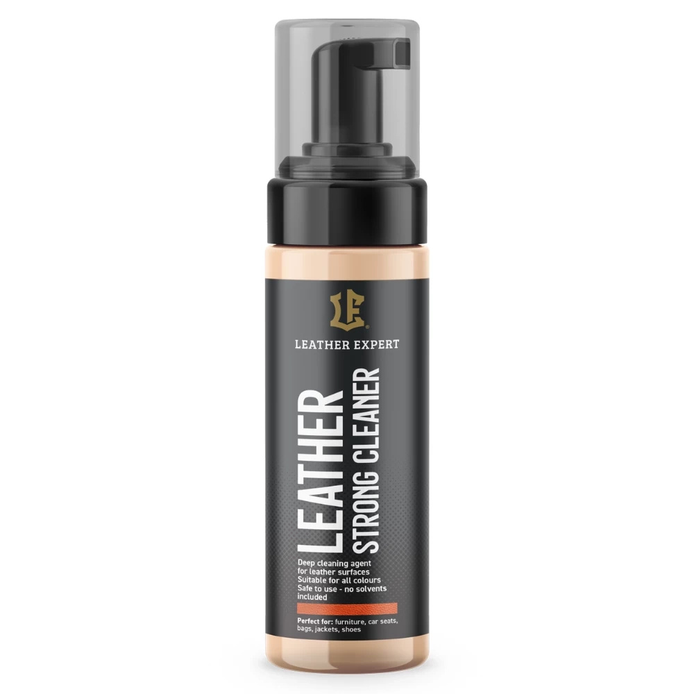 Środek do czyszczenia skór gładkich Leather Expert - butelka Leather Strong Cleaner z pompką piany