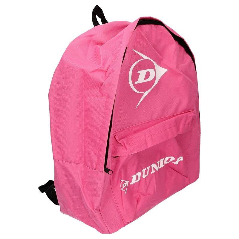 Plecak turystyczny z materiału unisex Dunlop sportowy 20L mały różowy - kieszenie i detale
