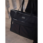 Torebka damska shopper nylonowa Peterson CTY-08 czarna