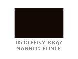 Pasta do butów Saphir ciemnobrązowa - próbnik koloru 05 ciemny brąz / marron foncé