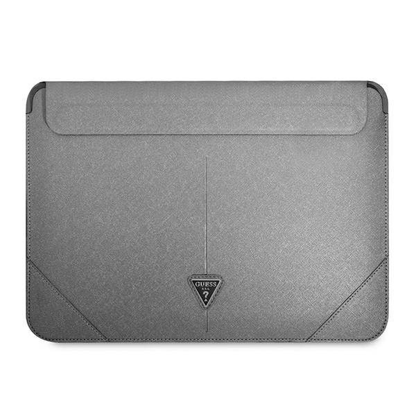 Pokrowiec na laptopa ze skóry ekologicznej unisex Guess GUCS16PSATLG sleeve srebrny - cecha produktu