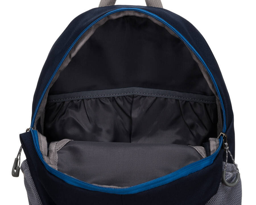 Otwarta komora niebieskiego plecaka Peterson JPS-03