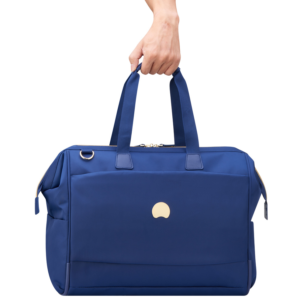 Torba materiałowa damska Delsey Montrouge na laptopa 15,6 A4 niebieska - cecha produktu