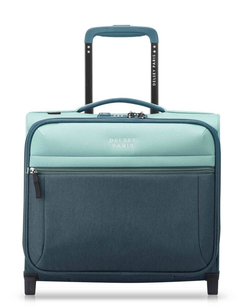 Walizka kabinowa materiałowa unisex Delsey Brochant 3 pilotka mała zielona - ergonomiczna konstrukcja