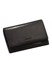 Skórzany portfel damski czarny na bigiel VERUS Monaco 29 BL