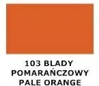 Farba do skóry gładkiej Tarrago pomarańczowa - próbnik koloru 103 blady pomarańczowy / pale orange