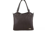 Torebka damska shopper Barberini's 982-11 ciemnobrązowa