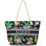 Torba na plażę lekka kolorowa kwiatowa - Summer T62