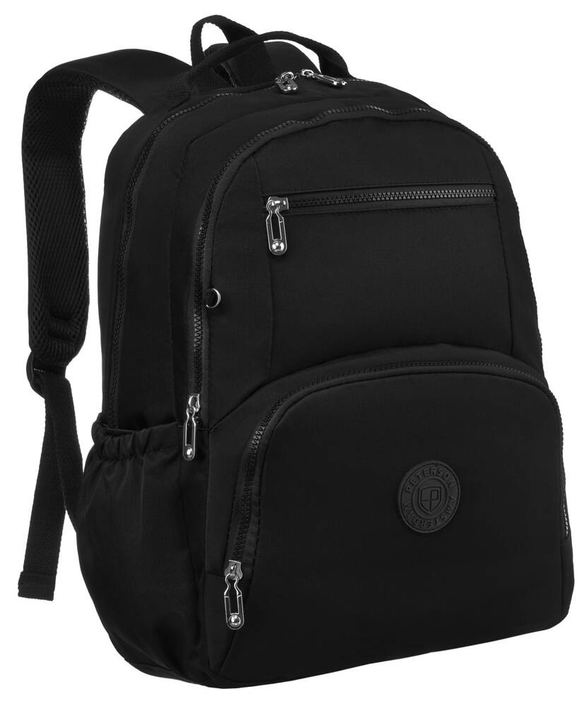 Czarny nylonowy plecak damski Peterson 3304-CO