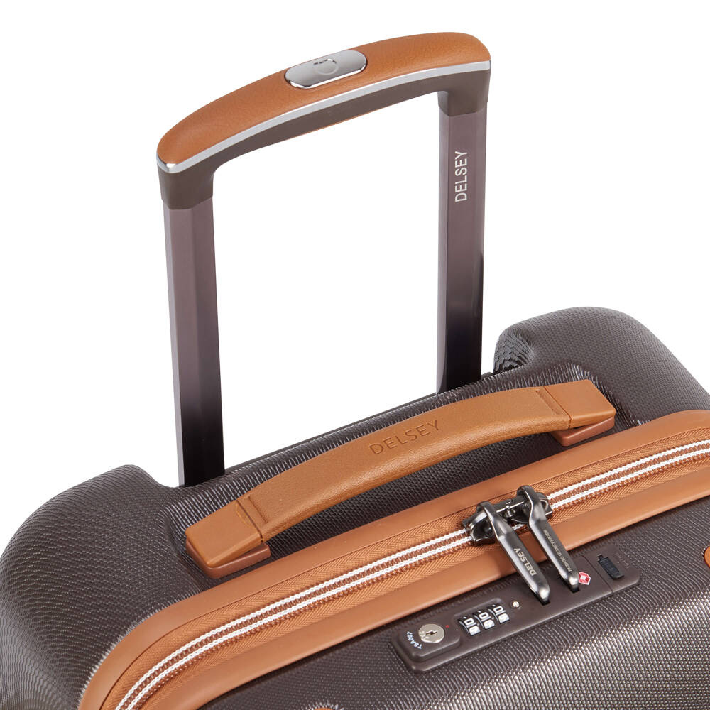 Walizka kabinowa twarda z materiału unisex Delsey Chatelet Air 2.0 na 4 kółkach brązowa - cecha produktu
