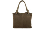 Torebka damska shopper zamszowa Barberini's 982/1-2 beżowa