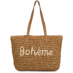 Torba damska na lato boho koszyk słomiany worek Tor-pa-47 brązowy