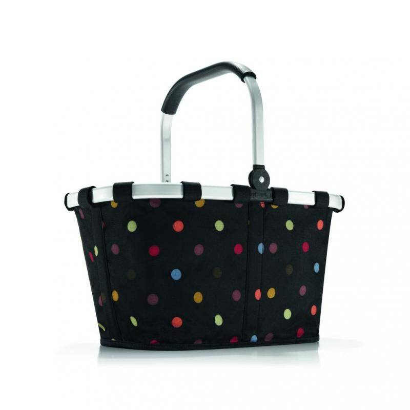 Koszyk zakupowy z poliestru unisex Reisenthel carrybag piknikowy plażowy czarny w kropki - cecha produktu