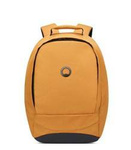 Plecak z poliestru unisex Delsey Securban miejski antykradzieżowy na laptopa żółty