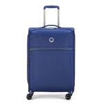 Walizka podróżna materiałowa unisex Delsey Brochant 2.0 średnia 67 cm niebieska