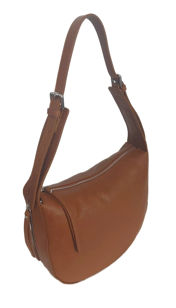 Torebka skórzana damska Vera Pelle LBB55C na ramię A4 camel - cecha produktu