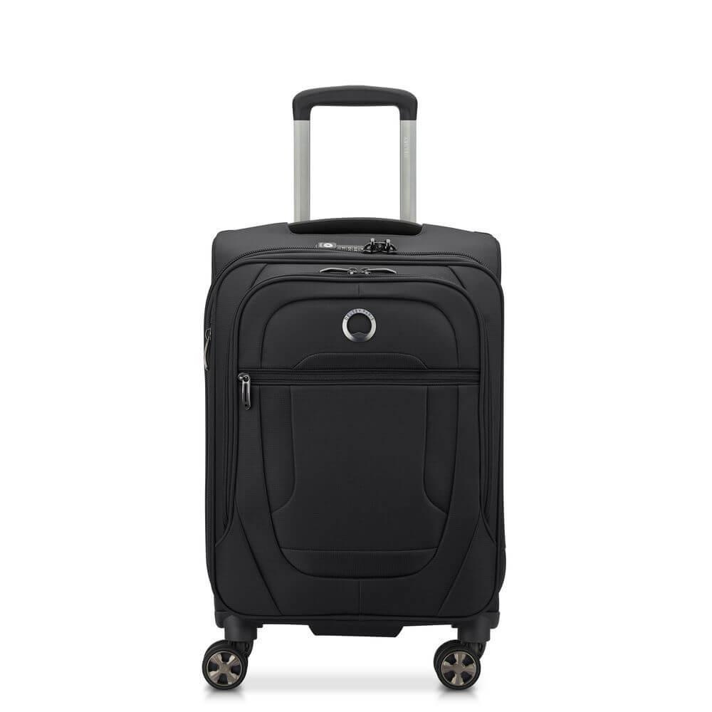 Walizka z materiału unisex Delsey Helium DLX kabinowa na 4 kółkach czarna - cecha produktu