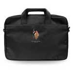 Torba na laptopa z nylonu unisex US Polo Assn Computer Bag na ramię czarna