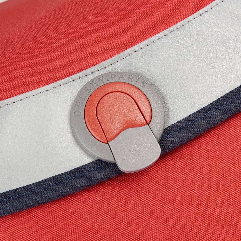 Plecak młodzieżowy szkolny z poliestru unisex Delsey Back to School Roland Garros czerwony - cecha produktu