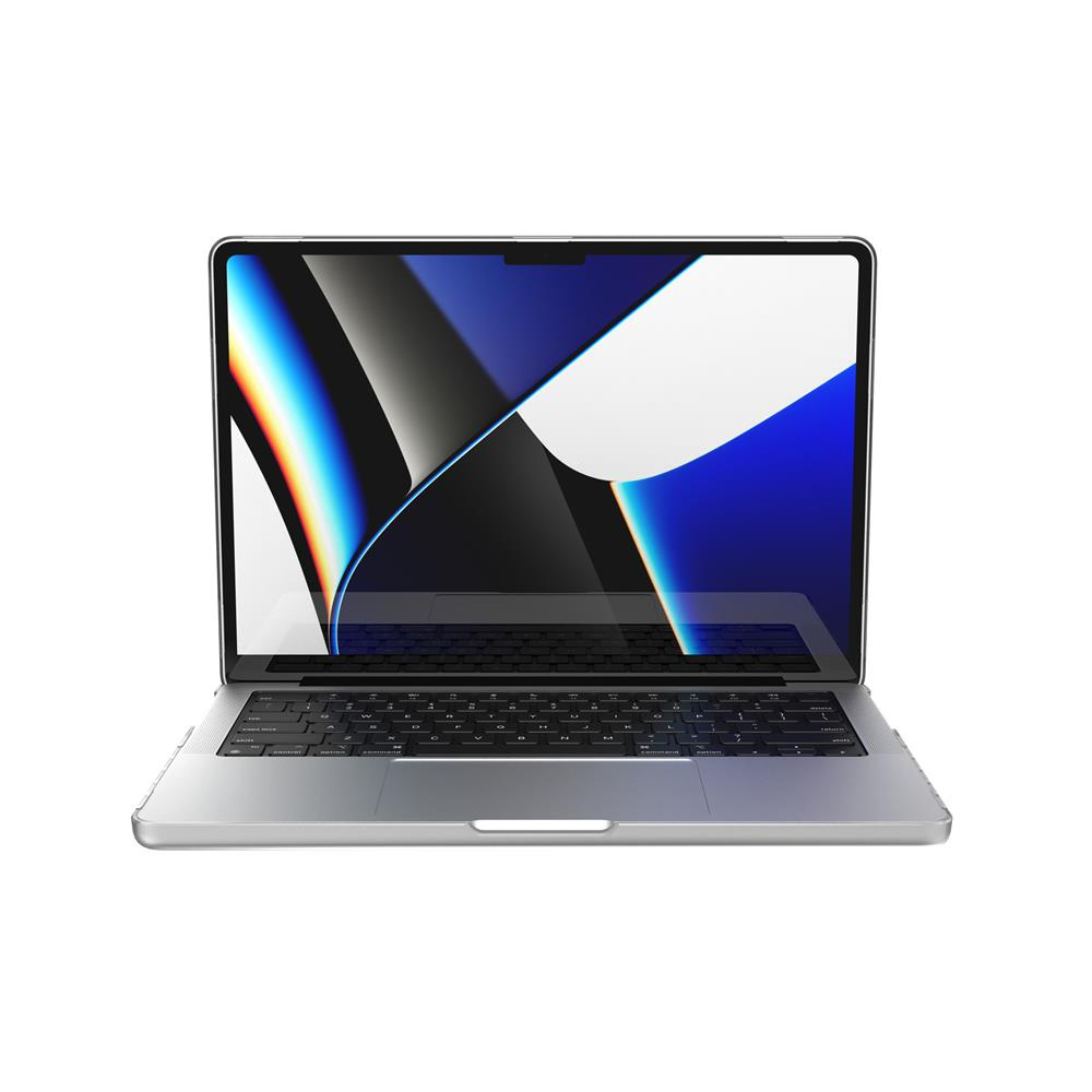 Obudowa z tworzywa etui na laptopa Speck MacBook Pro 14 2021 clear przezroczysta - detale i wycięcia na porty