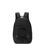 Plecak miejski materiałowy unisex Delsey Benetton Fabrica na laptopa 15,6 czarny