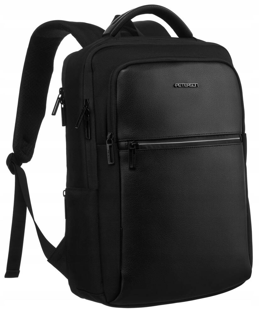 Czarny plecak Peterson SL-2304 z portem USB