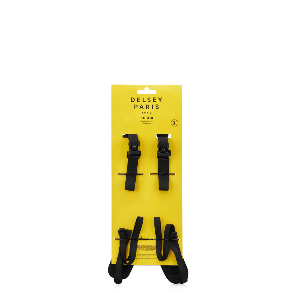 Pasy do walizki z materiału unisex Delsey Travel Accessories plecakowe czarne - cecha produktu