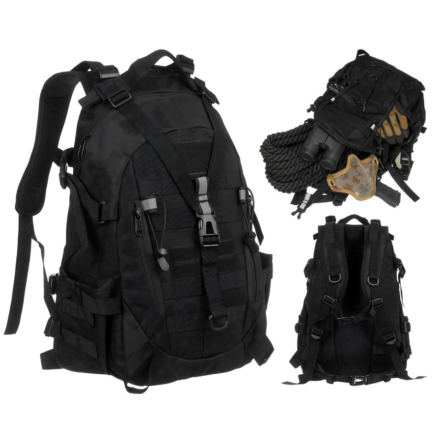 Czarny plecak sportowy Peterson BL075