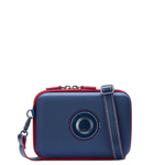 Torebka damska z twardego materiału Delsey Chatelet Air 2.0 mini kopertówka niebieska