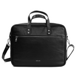 Torba męska na laptopa czarna skórzana Solier SL05 Newbridge
