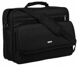 Duża torba męska do pracy czarna z trwałej codury - Peterson 6528