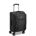 Walizka z materiału unisex Delsey Helium DLX kabinowa na 4 kółkach czarna