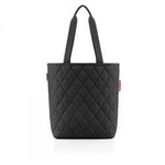Torba materiałowa damska RDH7059 shopper miejski czarna