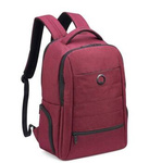 Plecak miejski z materiału unisex Delsey Element dwukomorowy na laptopa 15 bordowy