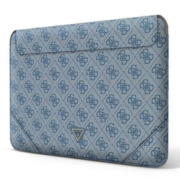 Etui ze skóry ekologicznej unisex Guess GUCS16P4TB sleeve na laptop 16 cali niebieskie - cecha produktu