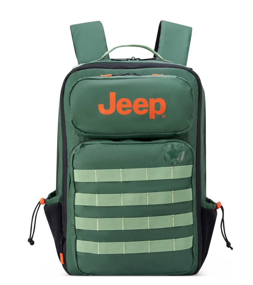Plecak miejski z poliestru unisex Delsey JEEP JS010B na laptopa 15,6 zielony - cecha produktu
