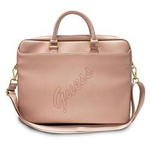 Torba ze skóry ekologicznej damska Guess GUCB15PUSASPI na laptopa A4 różowa