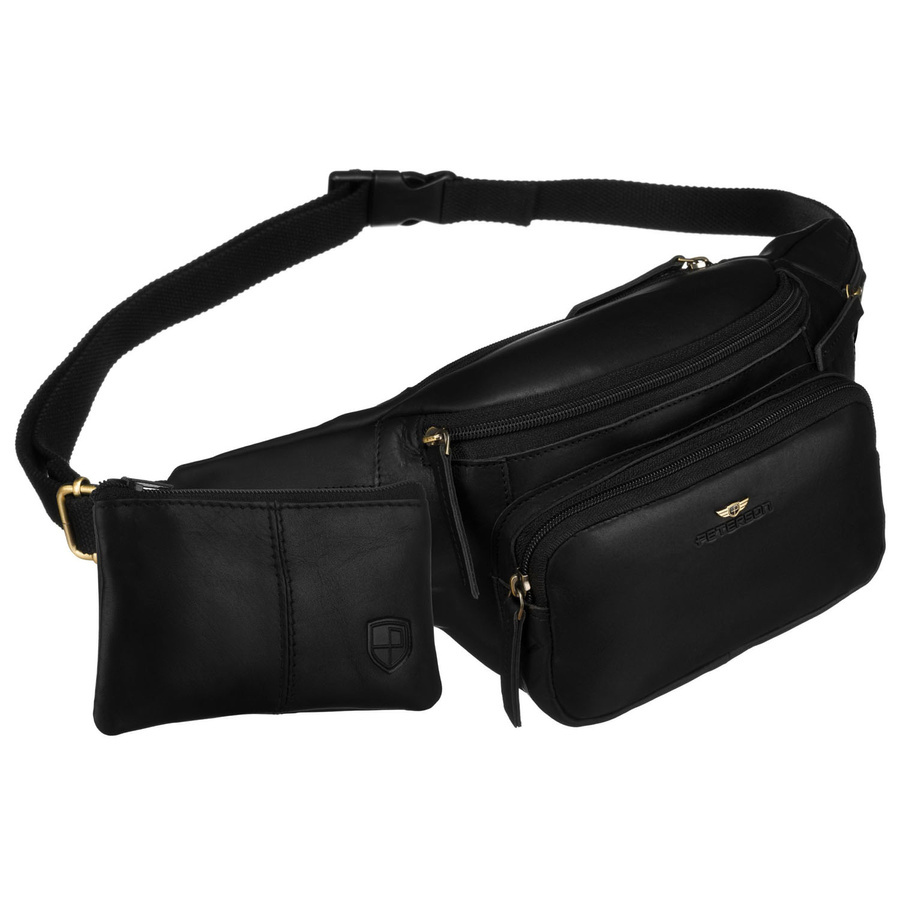 Czarna nerka Peterson BP001E-OPU z etui