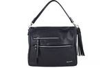 Torebka ze skóry naturalnej damska Barberini's 972-1 shopper A4 czarna