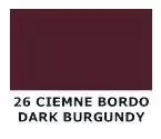 Farba do skóry gładkiej Tarrago bordowa - próbnik koloru 26 ciemne bordo / dark burgundy