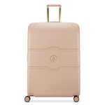Walizka podróżna z poliwęglanu unisex Delsey Chatelet Air 2.0 duża XL beżoworóżowa