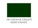 Krem do renowacji do skór gładkich Saphir zielony - próbnik koloru z podpisem 20 Ciemna zieleń / Vert fonce