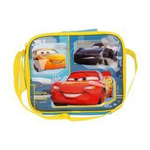 Torba termiczna dziecięca z materiału Cars Auta śniadaniowa żółta